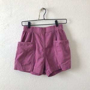 Uniqlo U Purple Cotton Shorts XS